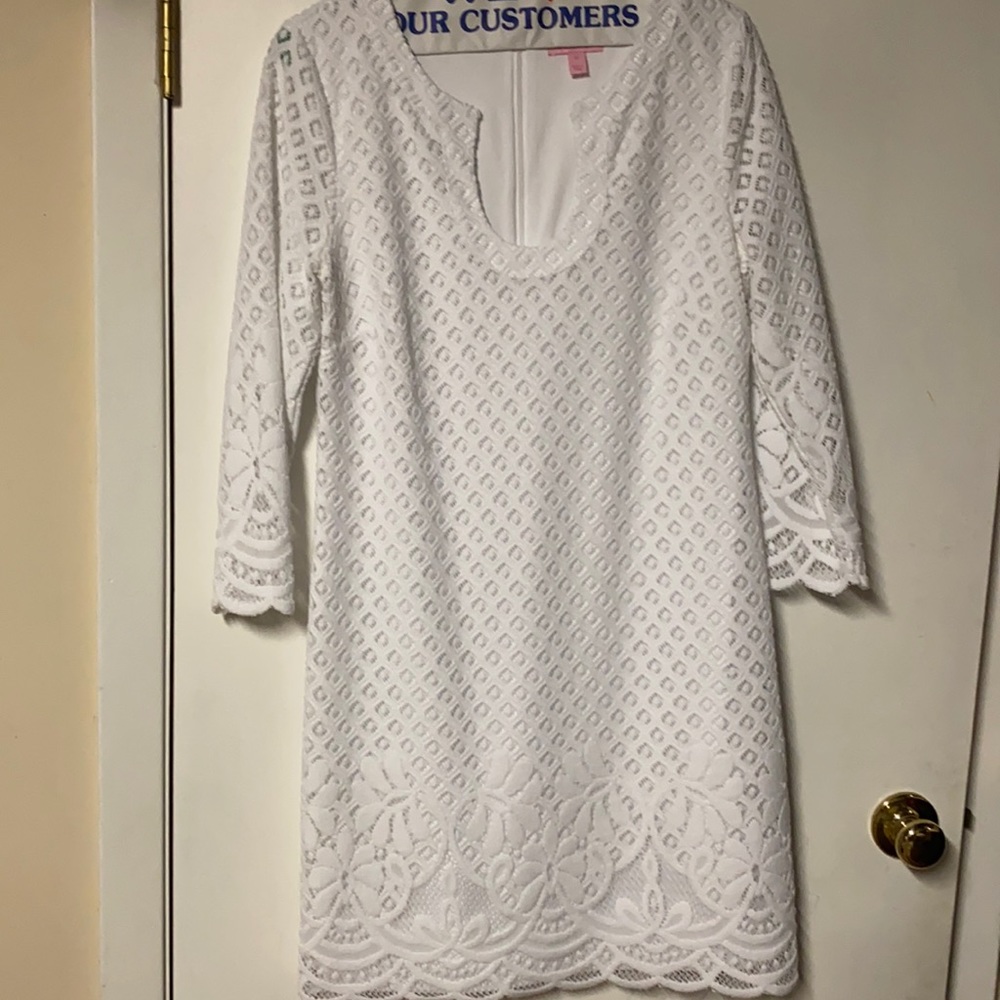 White Lilly Pulitzer dress.  Worn once!  EUC!